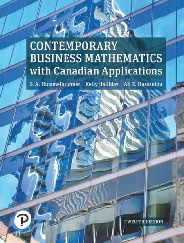 Contemporary Mathematics, Canadian Applications 12th Edition