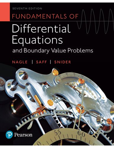 Download Fundamentals of Differential Equations and Boundary Value Problems 7th Edition PDF eBook