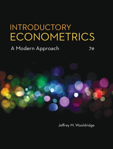 Introductory Econometrics A Modern Approach 7th Edition PDF